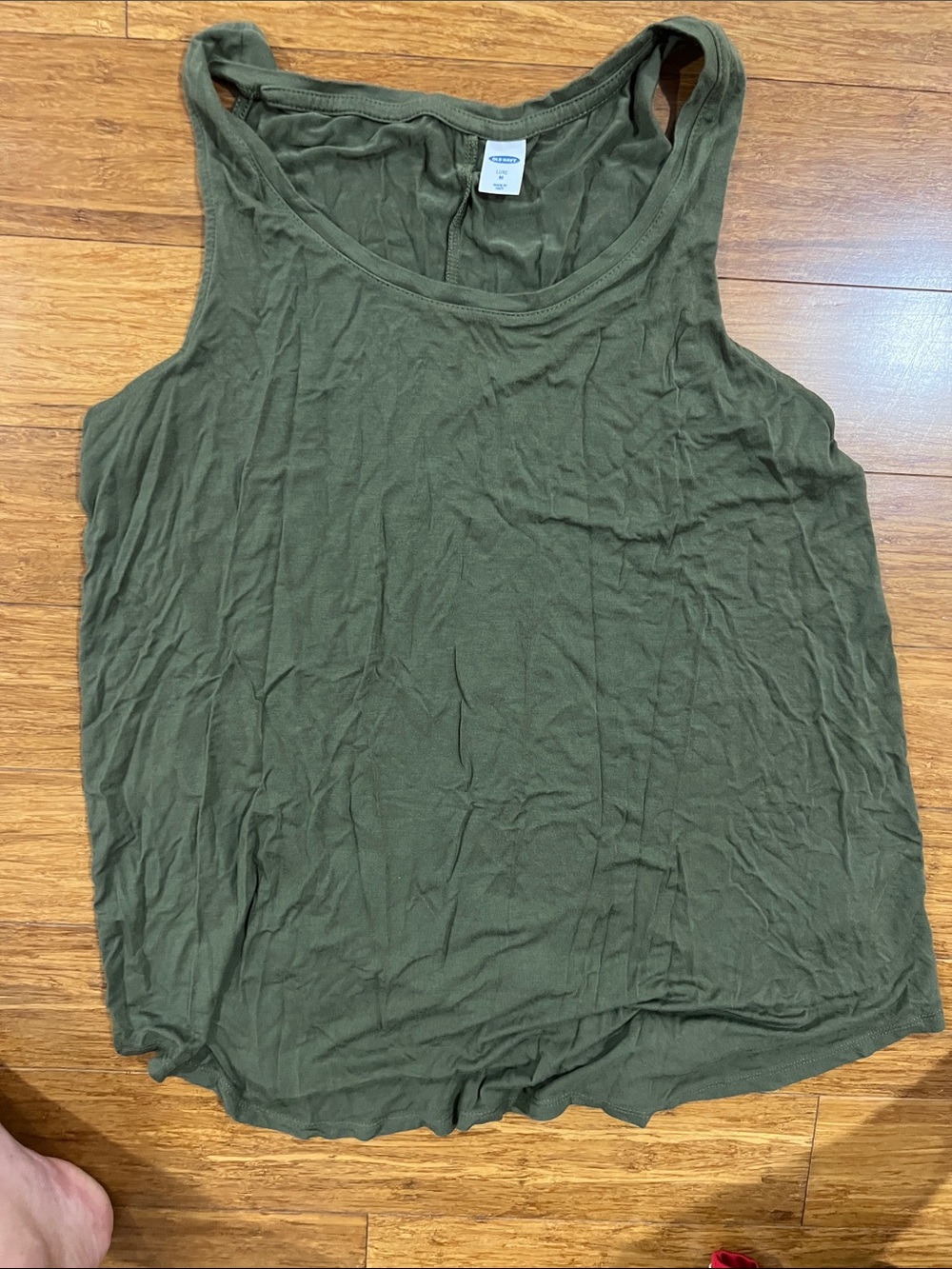 Old Navy Olive Green Scoop Neck Tank Top